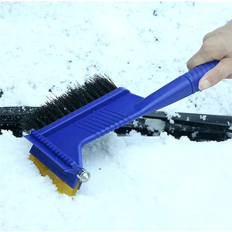Автомобильная лопата для снега, многофункциональная зимняя машина, молоток, скребок для снега, щетка для удаления льда D21