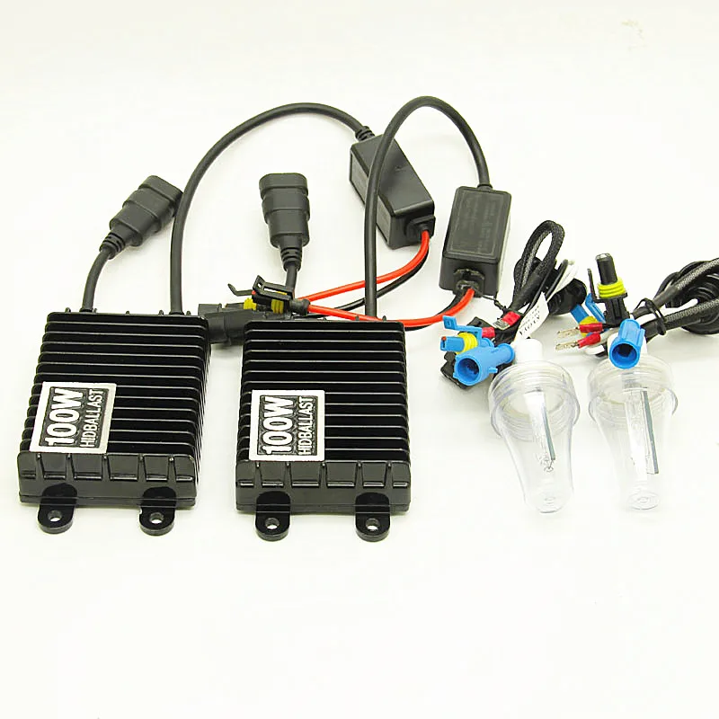 12 В 100 Вт ксенон H7 HID конверсионный комплект H1 H3 H11 9005 9006 Лампа Авто фара 4300k 6000K 6000k