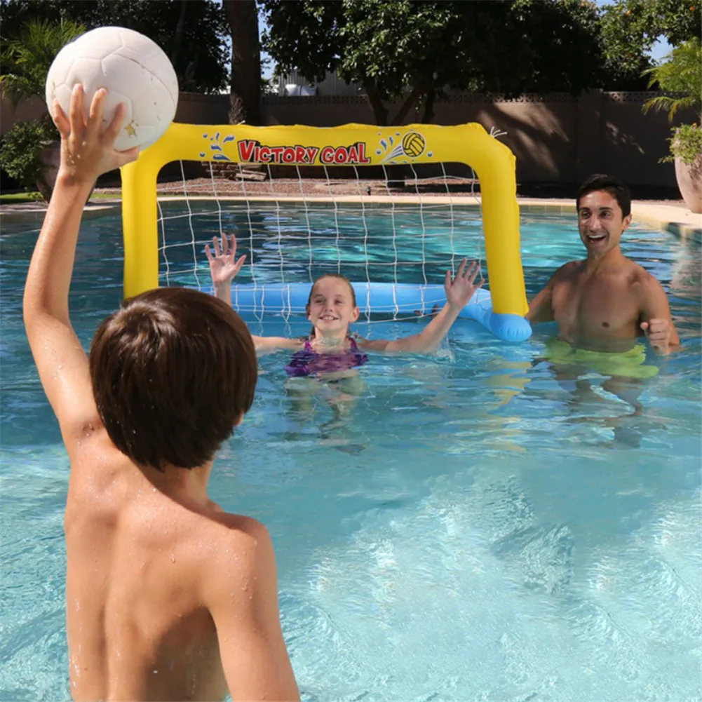 Водяная надувная игрушка для бассейна, баскетбола, волейбола, гандбола, ПВХ, пластиковая нейлоновая сетка, водный мяч, игровая модель, набор для детей