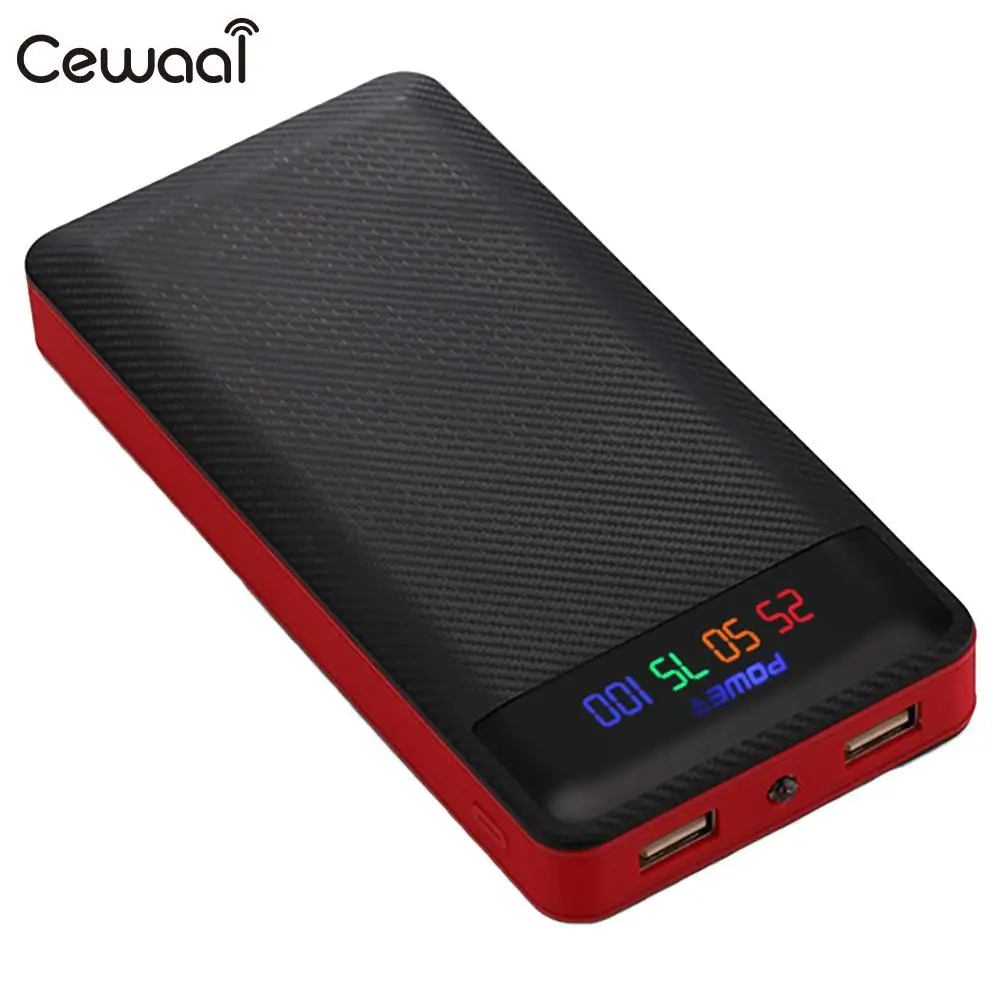 

Portable Dual USB Power Bank 2x5566121 Polymer Charger Case For Mobilephone