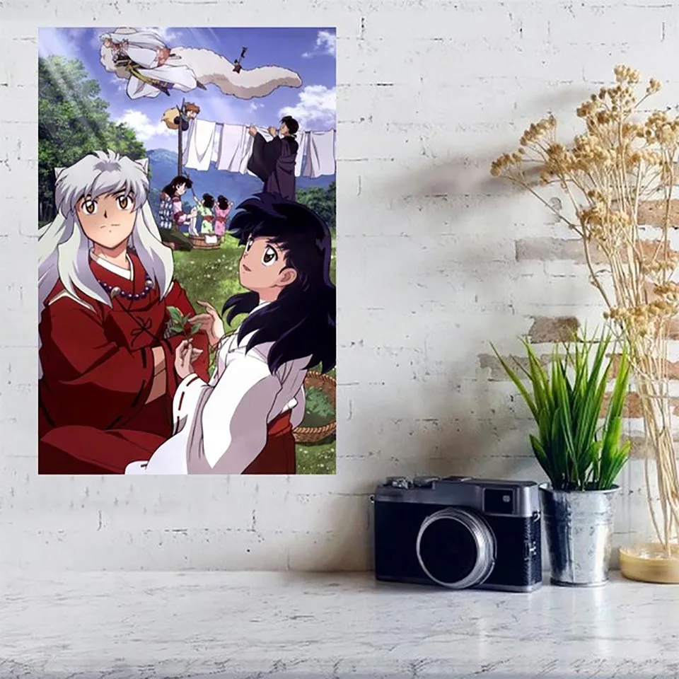 

Painting Wall Art HD Printed 1 Piece Inuyasha Animation Poster Modular Canvas Home Decoration Framework Pictures For Living Room