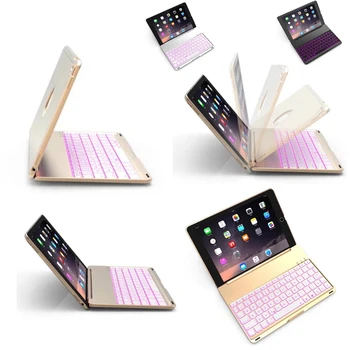 

For ipad 5 ipadAir1 7 Colors Backlit Light Wireless Bluetooth Keyboard Case Cover For iPad 9.7 New 2017 A1822 A1823 newipad 2018