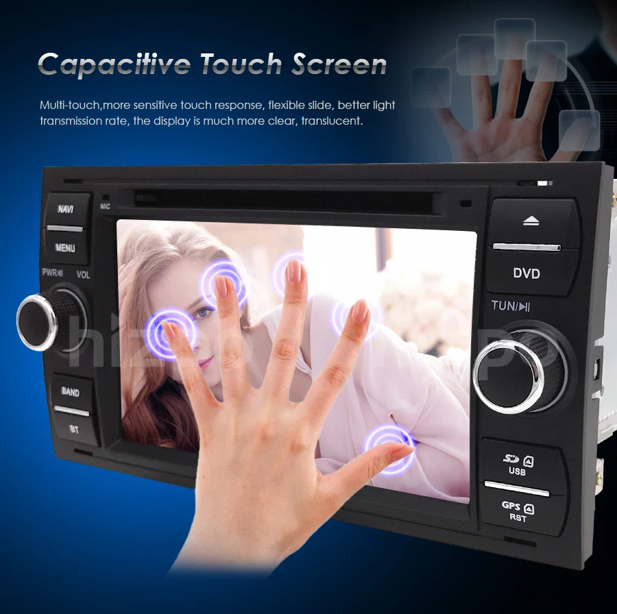 2din Авто Радио 7 дюймов dvd монитор для Ford focus/Fiesta/Kuga/C-Max/подключение/Fusion/Galaxy/Mondeo/S-Max/Transit swc rds bt cam