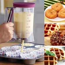 Lecook Neue Backenwerkzeuge Gebäck Pfannkuchenteig Spender Maker Teig Muffins Waffel Cupcake Icing Creme Flüssigkeit Trichter Kuchen Werkzeug