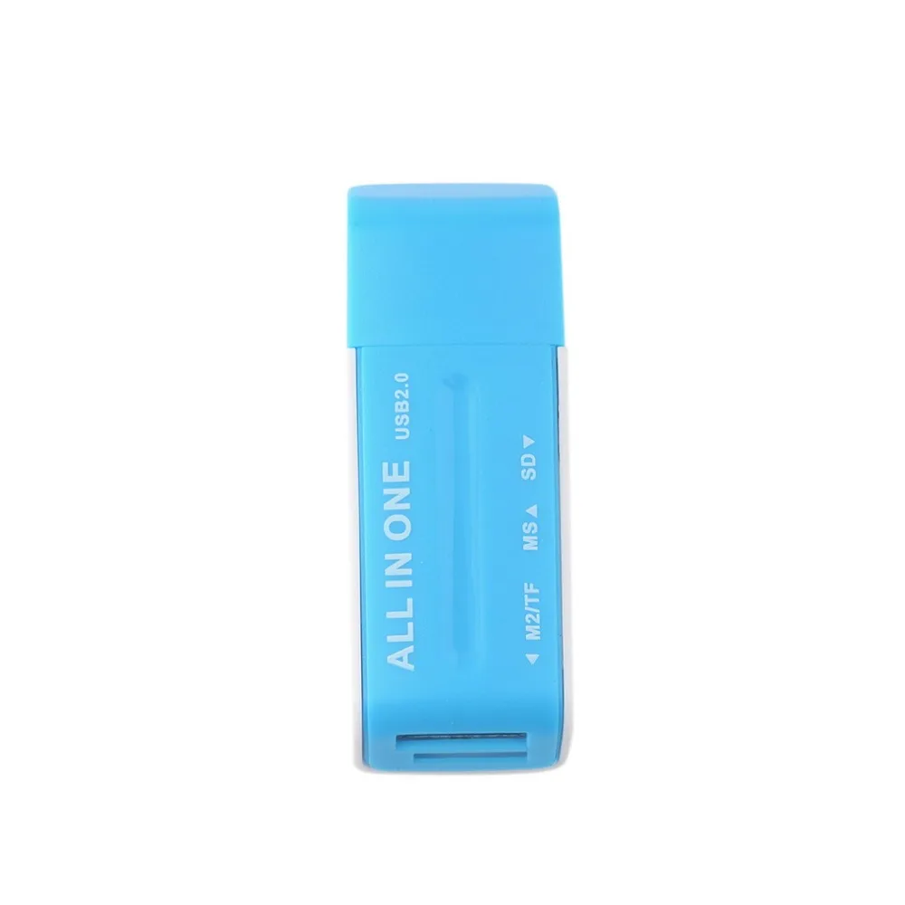 USB 2,0 памяти Multi карт-ридер адаптер для SD TF M2 MS синий