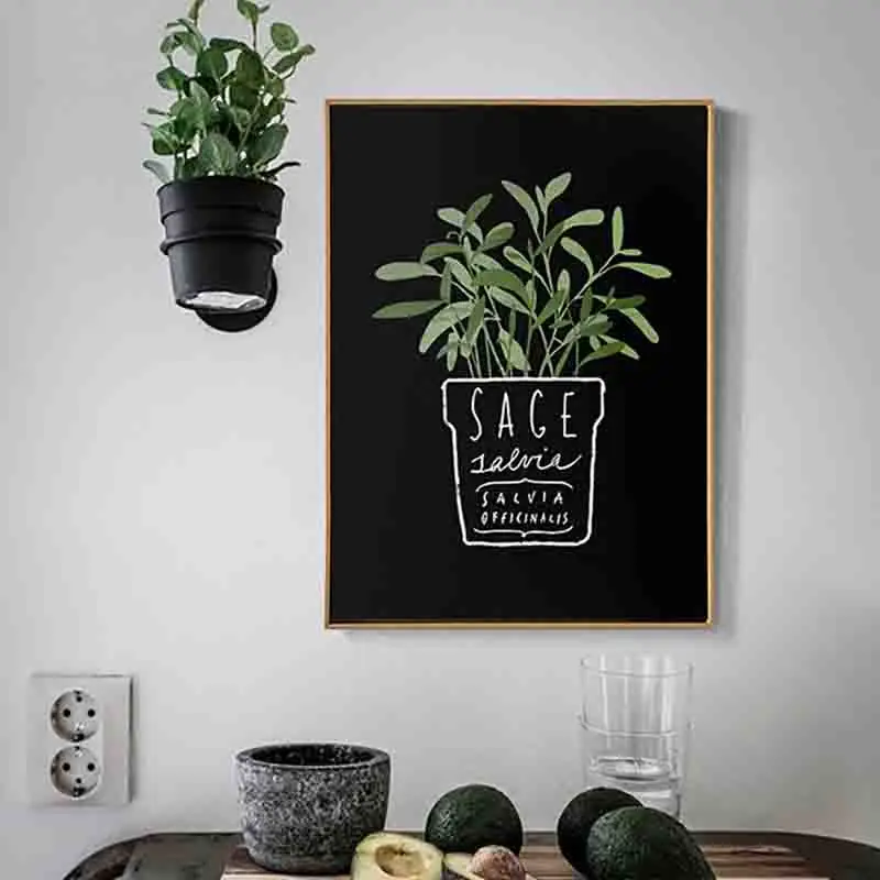 Linda-Planta-Em-Vaso-Pastoral-Estilo-Pinceladas-Interessante-Encantador-Cartazes-N-rdico-Abstrato-Retrato-Da-Arte