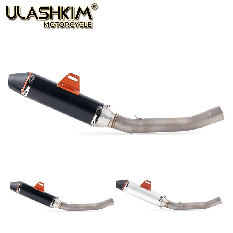 

Motorcycle Exhaust Muffler Escape Middle Link Mid Pipe Full System Slip On For Kawasaki Z750 Z 750 With DB Killer