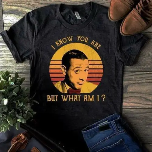 

Pee Wee Herman I Know You Are But What I Am Men Black Tshirt M 3Xl