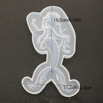 

Handmade Pendant Resin Mold DIY Baking Cake Decoration Making Silicone Molds Fish Deer Shape Crystal Epoxy Mirror Mould