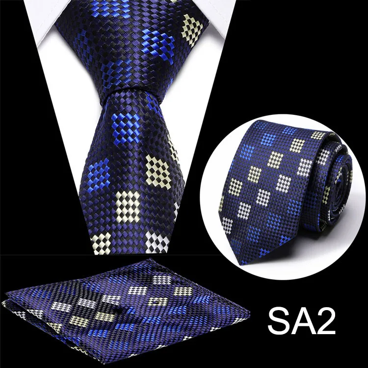 Дизайн 7,5 см плед полосатый галстук набор жаккардовый тканый мужской галстук Gravata Hanky набор запонок мужской галстук для свадебной вечеринки