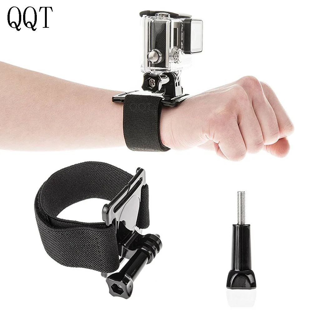 

QQT for Go pro accessories Cinturino da polso regolabile elastico fascia di polso del for gopro hero 6 5 4 3+ 3 xiaomi yi sj4000