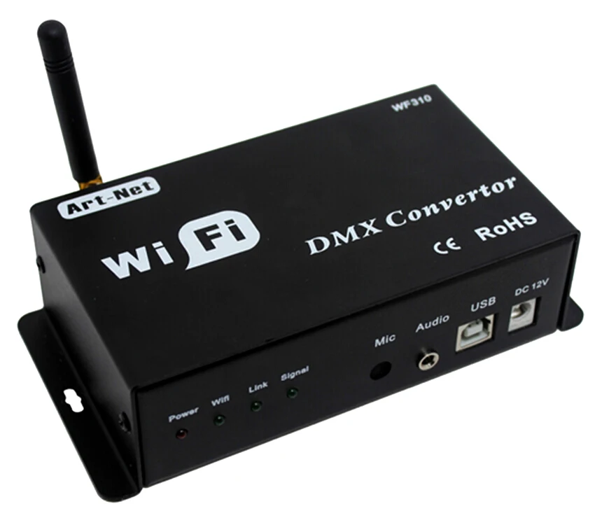 Convertitore Wifi Dmx Dmx512 Controller Led 12V Wf310 Protocollo Di Comunicazione Art-Net 512 Segnale Dimmer Luci Controllo Decoder Rgb