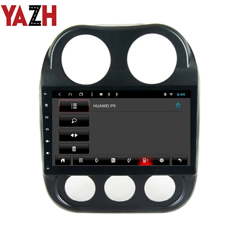 Sale YAZH Android Car DVD GPS 10.1" 2.5D IPS Screen For JEEP COMPASS 2010 2011 2012 2013 2014 2015 2016 car audio auto radio stereo 2