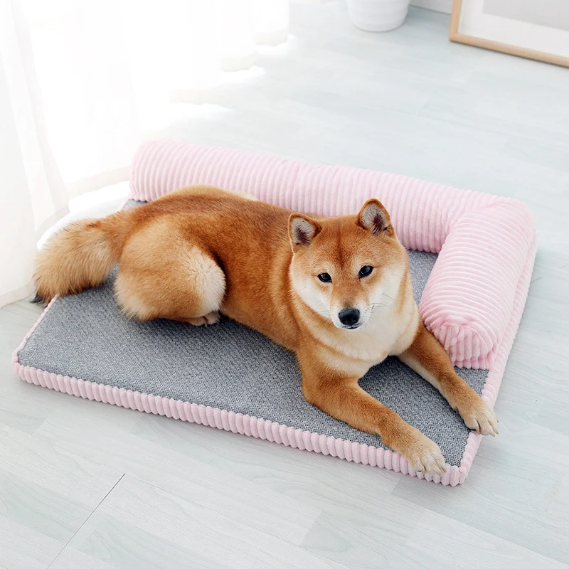 

Luxury Dog Beds Mat For Small/medium/large Dogs Bed For Cats Washable Square Sofa Pet Dog Kennel Bed Mat Four Seasons Pet Sofa