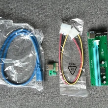 PCI Express 1X к 16x Riser Card USB 3.0 удлинитель с SATA на 4PIN IDE Molex Питание для шахтер
