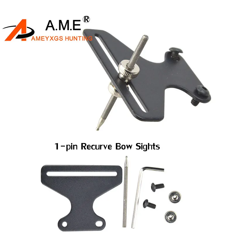

Archery 1-pin Recurve Bow Sights Laser Micro Adjust Optical Fiber Micro Optic Sight flecha Hunting 1 Pins Shooting