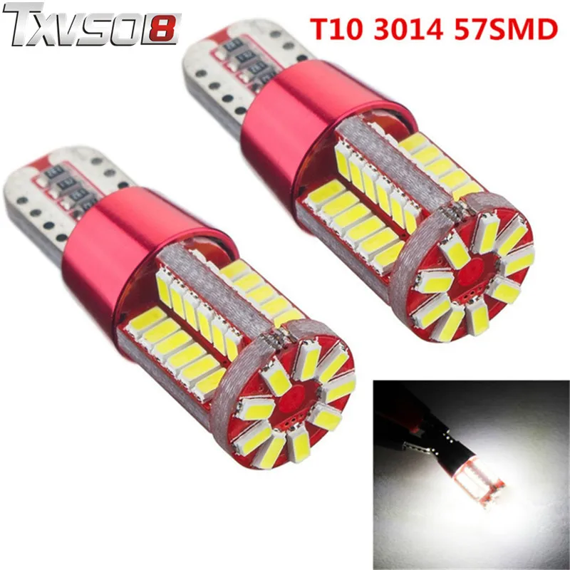 2x T10 57 SMD 3014 Светодиодный Canbus безошибочный зазор Наружный боковой свет