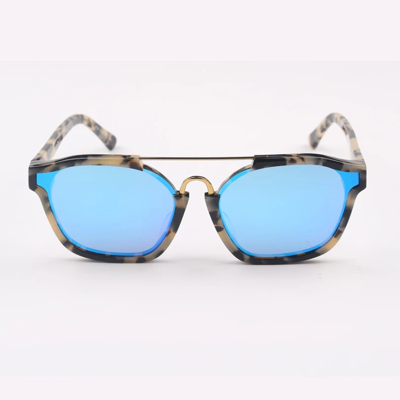 Hohe Blau Leopard Mode Sonnenbrille Objektiv Designer Marke Frauen Qualität Mirrored ffw5rxqS4