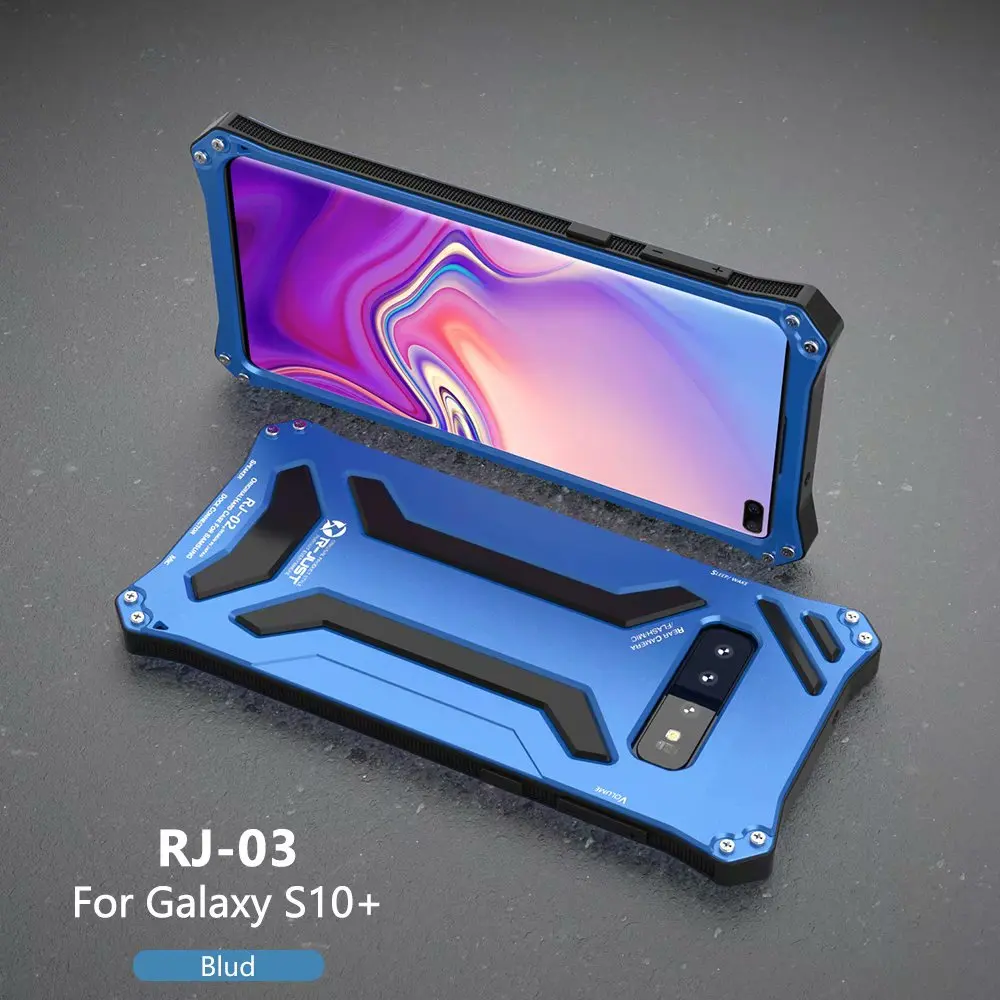 Противоударной защитой чехол для телефона для samsung S10 плюс Металл Жесткий корпус S10 Модный чехол для телефона с изображением рамка для корпуса