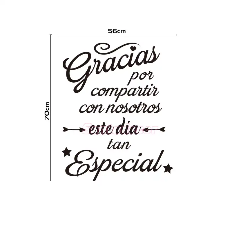 Stickers Spanish Gracias Por Compartir Vinyl Wall Decals Stickers Spanish Gracias Por Compartir Vinyl Wall Decals