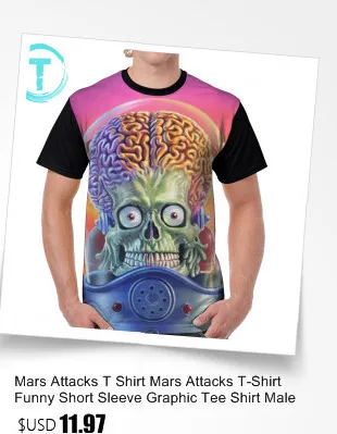 Футболка Mars Attacks, футболка с изображением Марса, футболка с короткими рукавами, Мужская футболка с графическим принтом, потрясающая Футболка с принтом, 5x, летняя футболка из 100 полиэстера