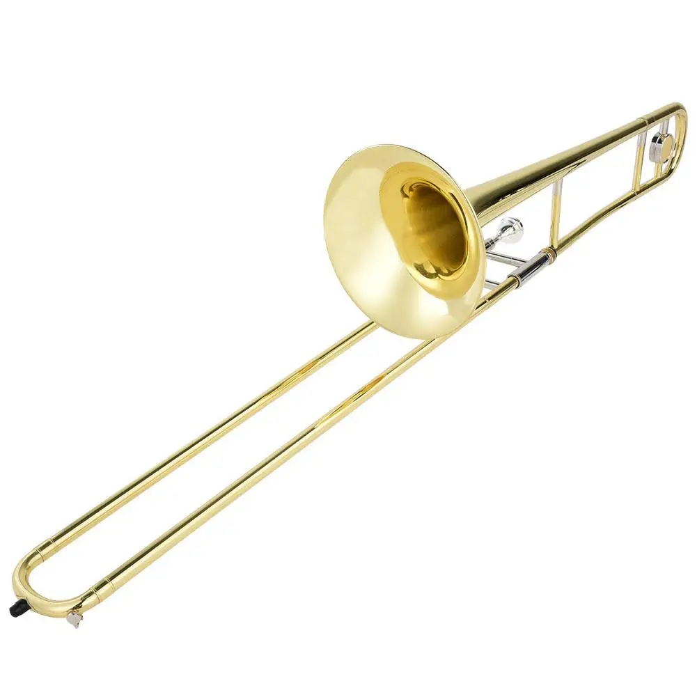 SLADE B-flat Gold тромбон высокого качества Высокоточный рафинирование латунный тромбон с хорошей связью
