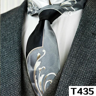 Разноцветные мужские галстуки, галстуки, винтажные, шелк, печать,, благородные, ручная работа, уникальные, повседневные, вечерние, свадебные - Цвет: T435