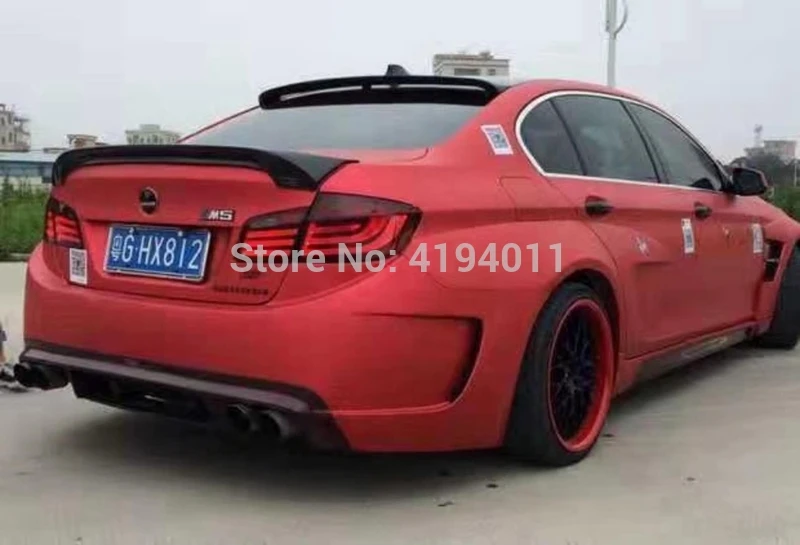 

MONTFORD Carbon Fiber Rear Roof Spoiler Tail Trunk Wing For BMW F10 5 SERIES 4Door Sedan M5 520i 523i 528i 530i 520 2011-2016
