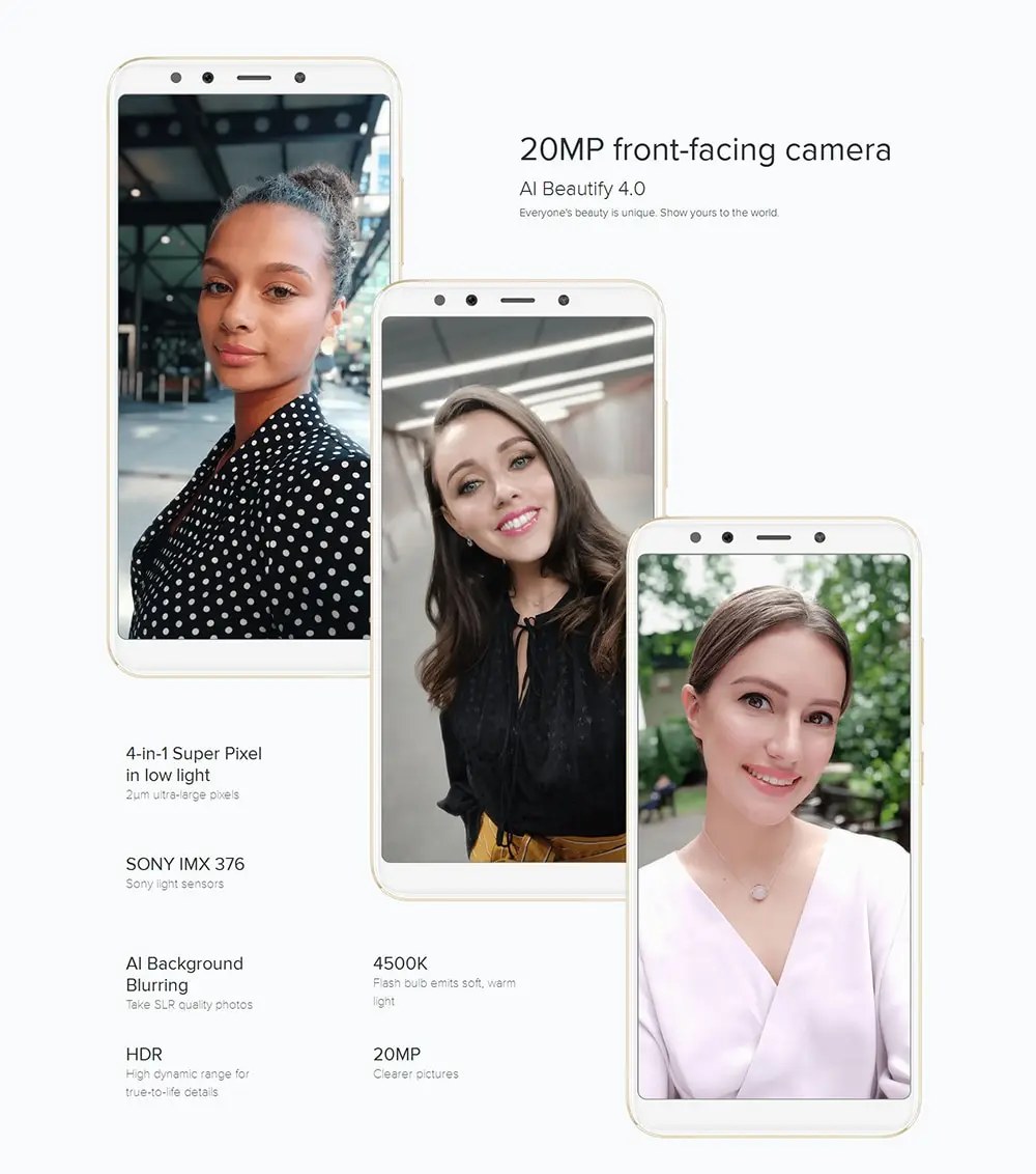 Xiaomi Mi A2 4G Phablet 5.99 inch Android 8.1 Snapdragon 660 Octa Core 2.2GHz 4GB RAM 64GB ROM 12.0MP + 20.0MP Rear Camera Fingerprint Sensor 3010mAh Li-ion Battery- Black