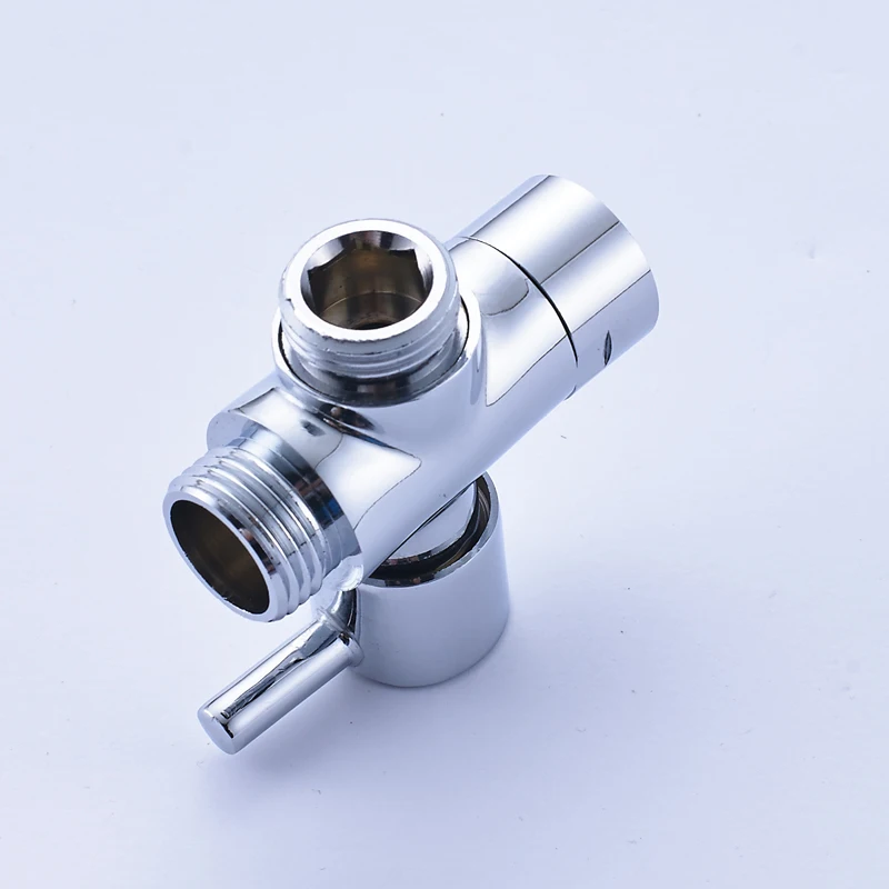Wholesae-and-Retail-Chrome-Polished-Solid-Brass-Bathroom-Shower-Faucet-G1-2-Water-Segregator-Switch-Valve