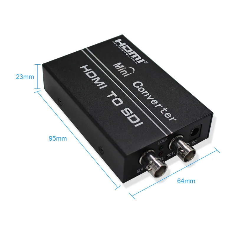 HDMI to SDI Converter with Dual HDMI Input and Dual SDI BNC Output SD HD 3G Support 1080P for Camera HDTV