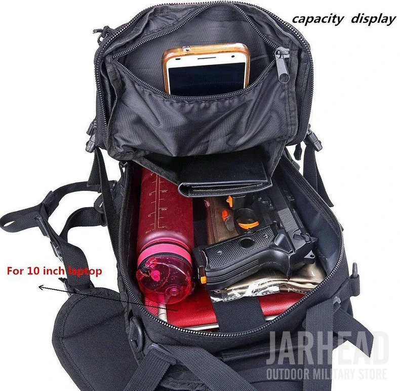 Pacote de Assalto Mochila do Exército Molle à Prova Bolsa para Caminhadas ao ar Tático Militar Sling Dwaterproof Água Edc Livre Acampamento Caça 20l 19 edc saco para caminhadas ao ar livre acampamento caça 20l