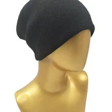 B178153 модная зимняя и осенняя вязаная акриловая, удобная однотонная унисекс Шапка-бини