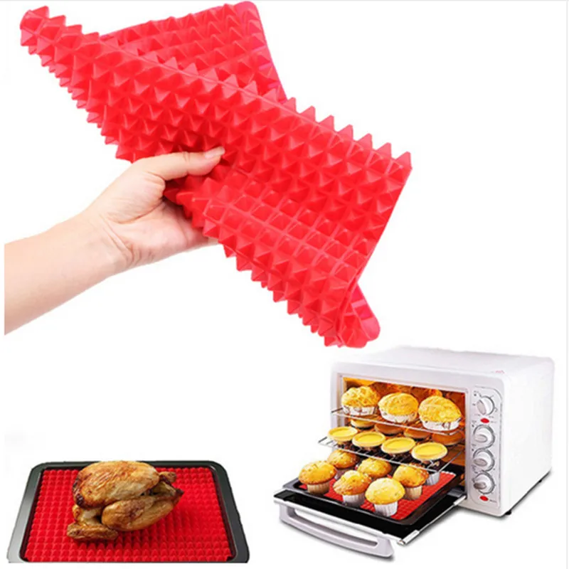 

Practical Nonstick Pan Pad Pyramid Silicone Baking Mat BBQ Cooking Mat Kitchen tools Bakeware Gadgets Oven Baking Tray Mat