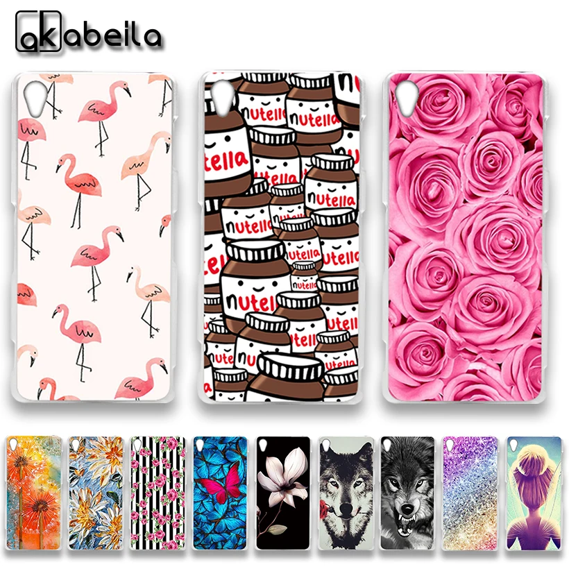

AKABEILA Soft TPU Phone Cases For Sony Xperia Z3 L55U D6603 D6643 D6653 D6616 L55T Covers Nutella Flamingo Tetris Bags Bumper