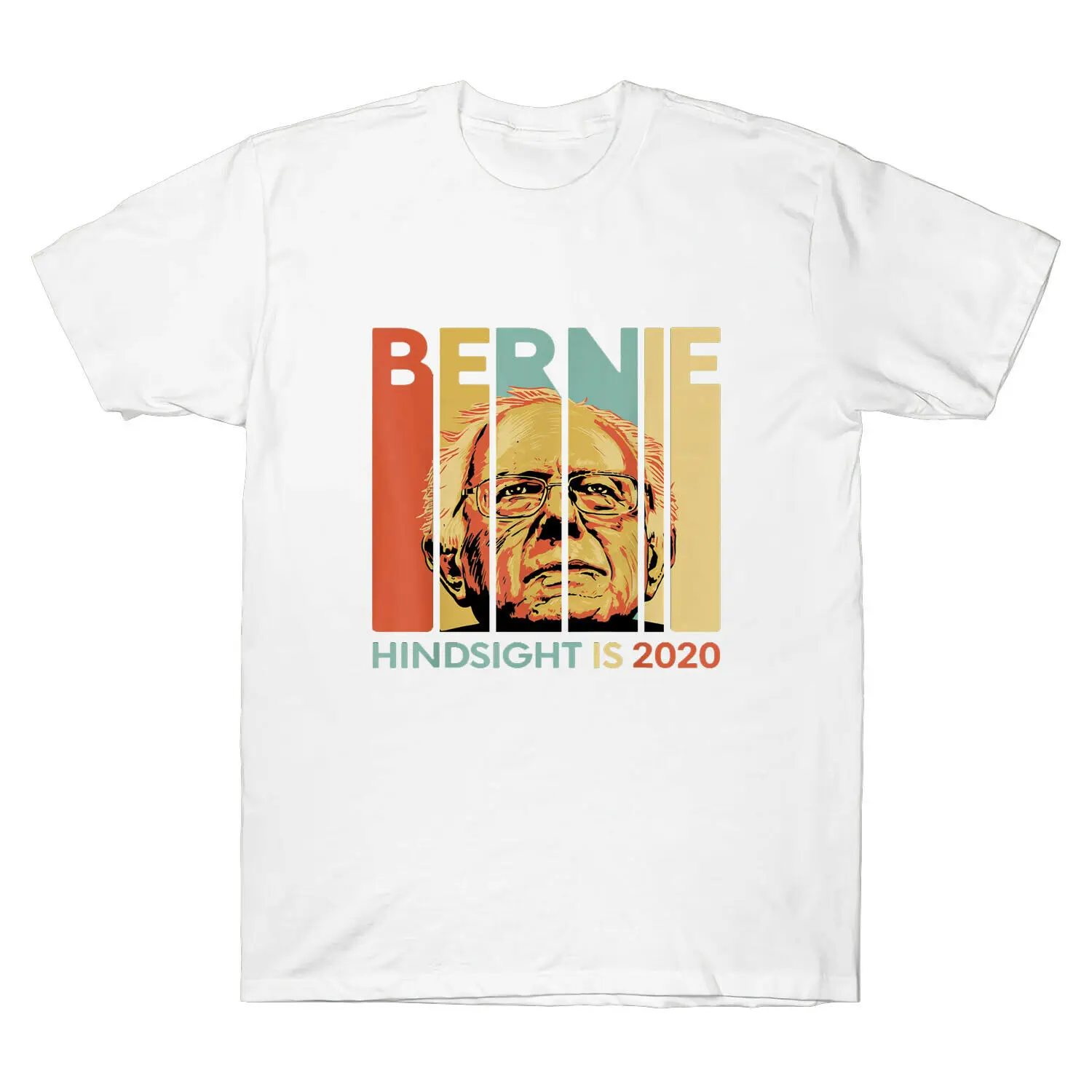 Футболка с короткими рукавами Bernie Sanders Hindsight Is 2020 футболка принтом демократ
