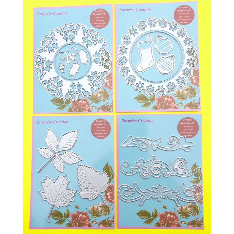 

4-Set Cutting dies Assorted dies Cardmaking & Scrapbooking DIY Paper Craft stencil