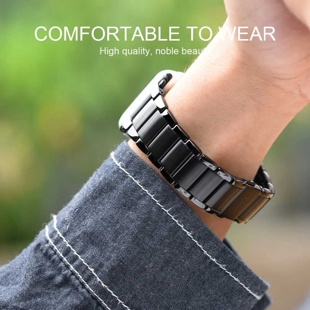 Оригинальный ремешок HOCO 316L из нержавеющей стали для Apple Watch серии 4 3 2 1
