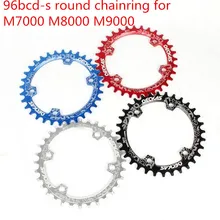 Deckas round mountain bike bicicleta chainring bcd 96mm 32/34/36/38 t 96bcd-s 7-11 velocidade para m7000 m8000 m9000 manivela