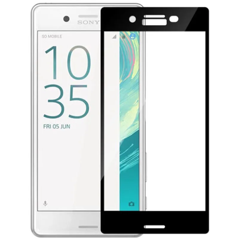 Закаленное стекло с полным покрытием для Sony Xperia X F5121 F5122 Performance F8131 F8132 Compact F5321 XP XC