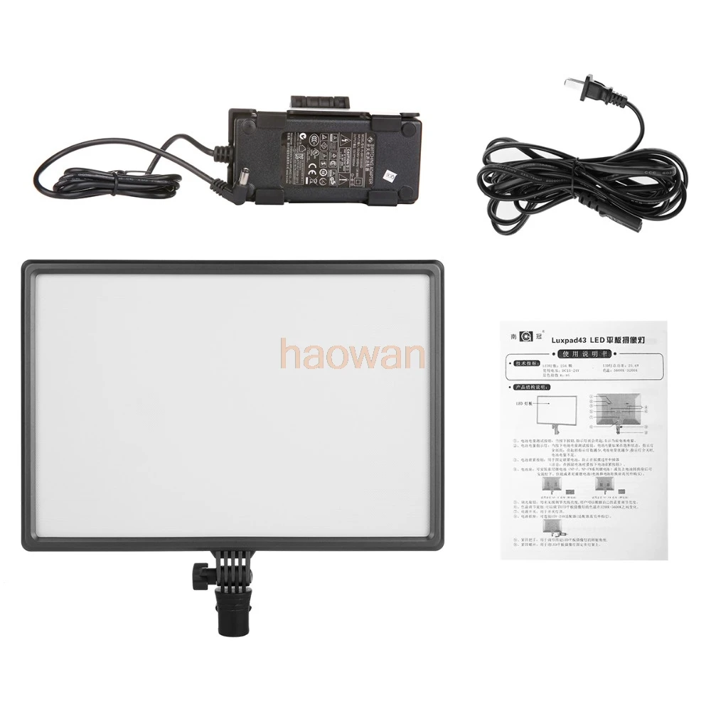 

22.5W 3200K/5600K Ra95 pad 112 LED Video Light Bi-color+Power AC Adapter for canon nikon pentax DSLR Camera DV Camcorder