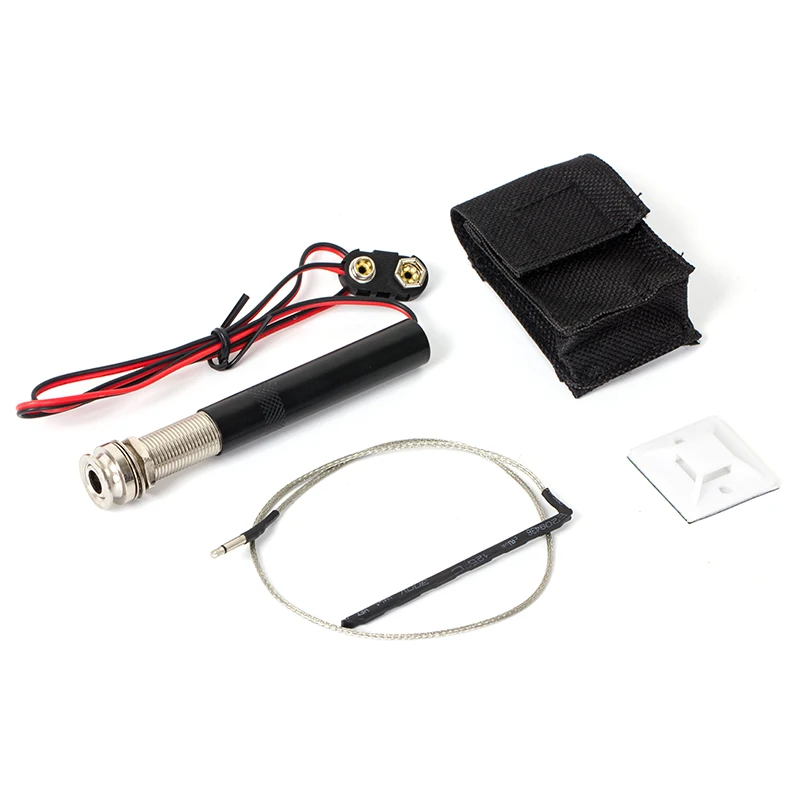 Endpin Jack Preamp Active Piezo Pickup Kit for Acoustic Guitar Partsin