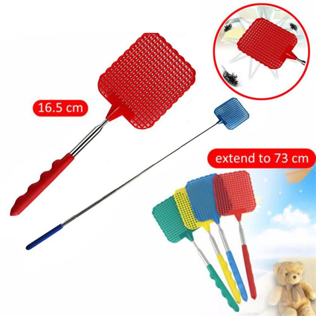 Hot Stainless Steel Retractable Bug Mosquito Insect Fly Killer Swatter Bat Racket Flapper Flyflap Flytrap Catcher