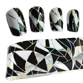 

100cmx4cm Nail Art Tips Decoration Glue Transfer Foils Nail Sticker Adhesive Glue Decals Glitter Manicure Tools LAXK11
