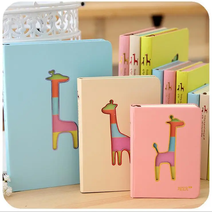 Candy colors Hollow Colorful deer notebook Small size school Stationery 0063 | Канцтовары для офиса и дома