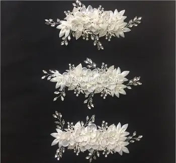 

bridal wedding off-white handmake decorative headpiece with clip HP-363