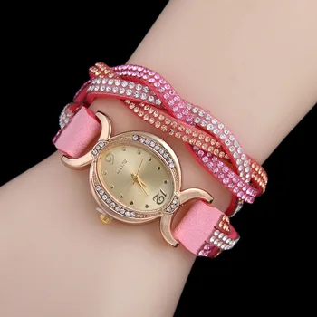 

Hot Sell New Rhinestone Bracelet Wristwatch Women Dress Watches Women Luxury Brand Quartz Watch relogio feminino hodinky AC001