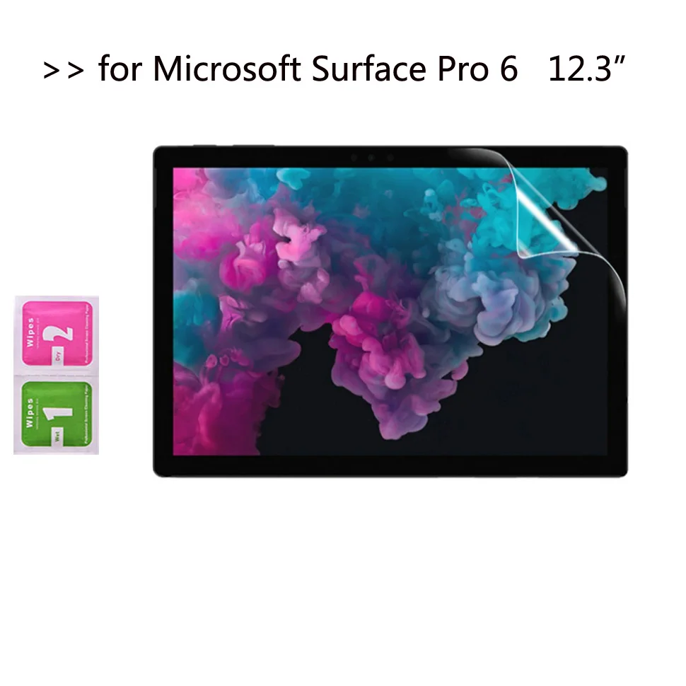 Прозрачная мягкая ТПУ нано-покрытием Защита экрана планшета защитная пленка для microsoft Surface Pro 6 12,3 дюймов