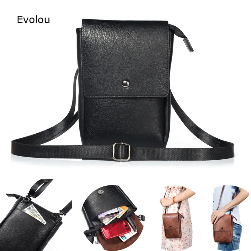 Multifunction Wallet Purse Shoulder Strap Pouch phone cover for iphone samsung huawei xiaomi Holster Case Zip Casual | Мобильные