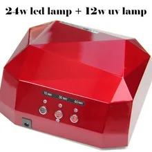 36 Вт 100-240 V 50/60 Гц EU plug гель сушилка для ногтей 24 Вт Светодиодный светильник+ 12 Вт УФ лампа для ногтей искусство лампы инструменты по уходу за ногтями сушилка